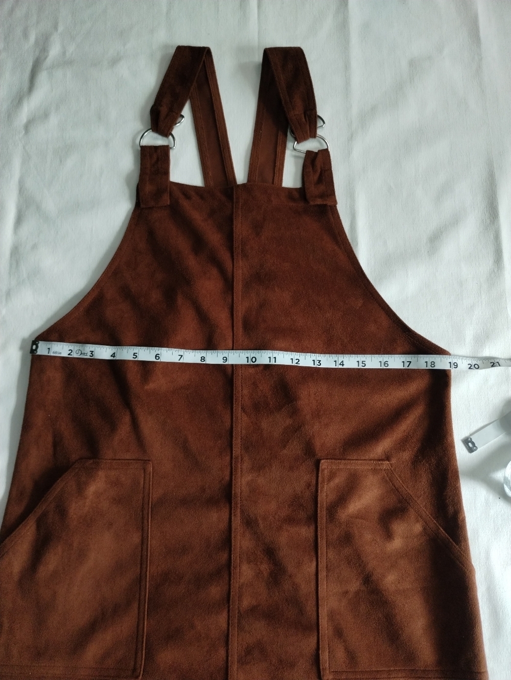 Primark Brown Faux Suede Jumper Dress Size (10) - Picture 4 of 8